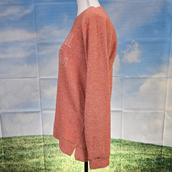 PRESSBOX | CLEMSON TIGERS TEXTURED KNIT TERRY CREW NECK PULLOVER SWEATER - Picture 4 of 16